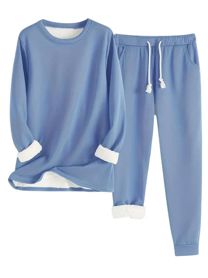 Women's Cosy Fleece Lined Winter Sweatsuit Set