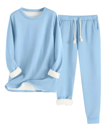 Women's Cosy Fleece Lined Winter Sweatsuit Set