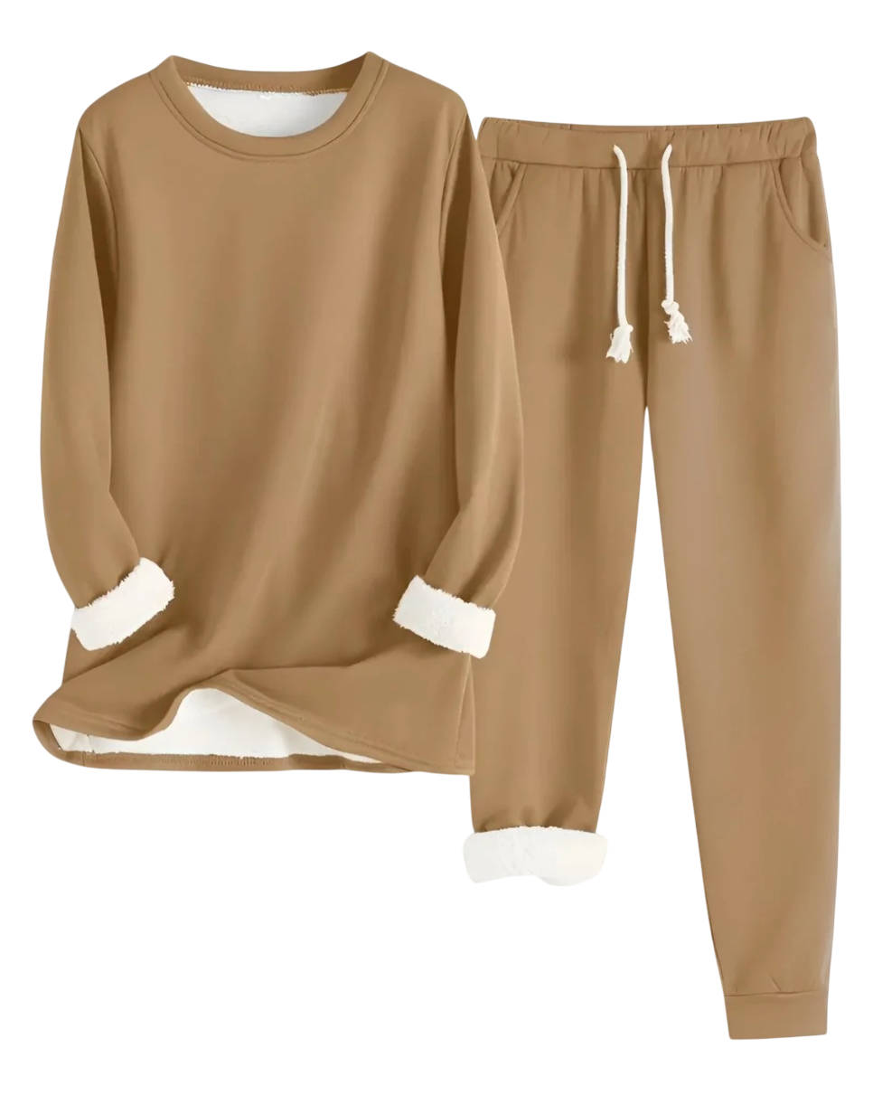 Women's Cosy Fleece Lined Winter Sweatsuit Set