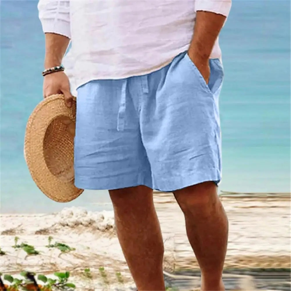 Zach | Men's Casual Linen Shorts