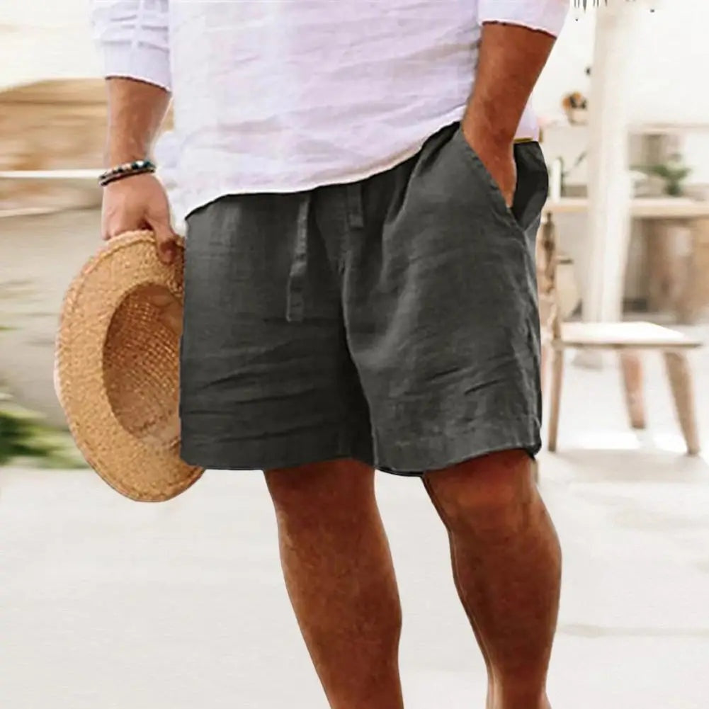Zach | Men's Casual Linen Shorts