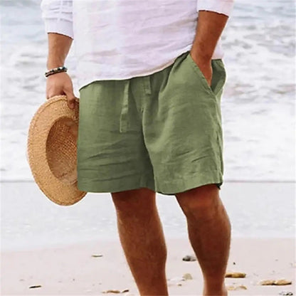 Zach | Men's Casual Linen Shorts