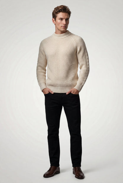 Axel | Men's Chunky Ribbed Slim Fit Sweater