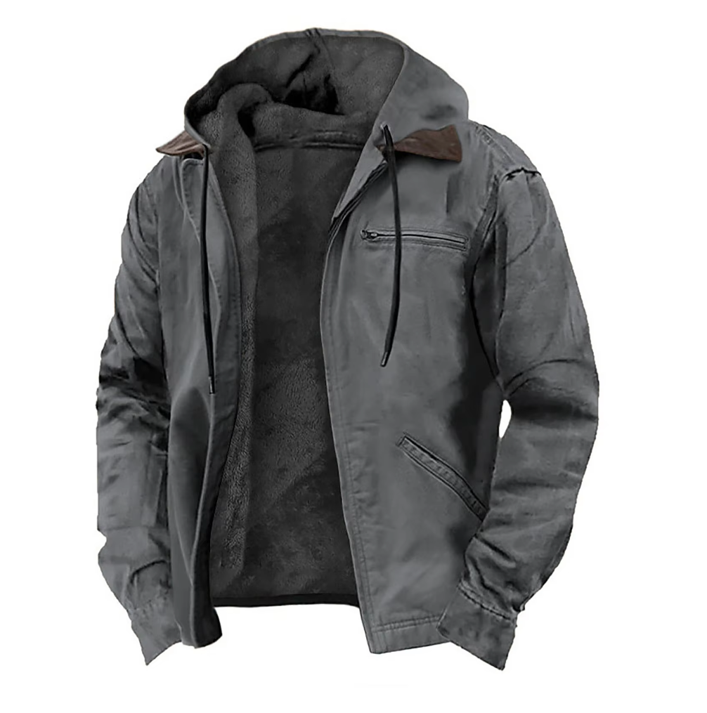 Morgan | Men's Hooded Zip-Up Jacket