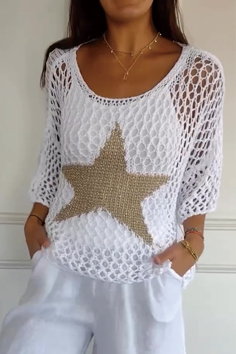 Alice | Women's Crochet Knit Top