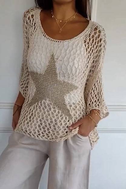 Alice | Women's Crochet Knit Top