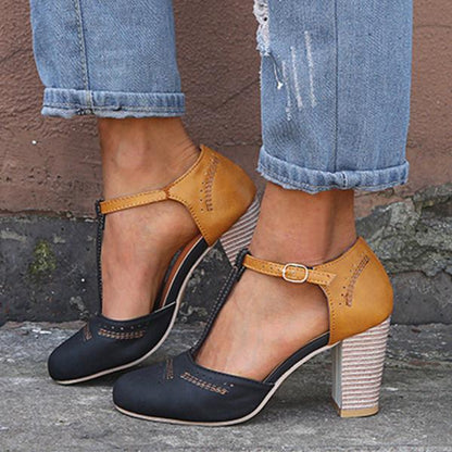 Alicia | Stylish T-Strap Heels for Women