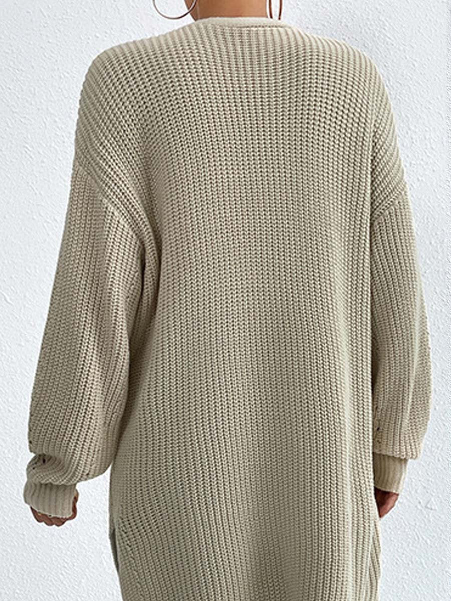 Briar | Oversized Open Front Knit Cardigan