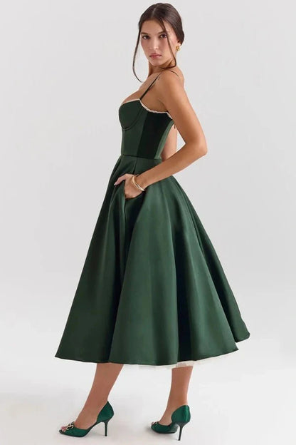Ayet | Shimmering Satin Formal Maxi Dress