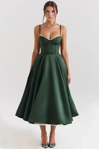 Ayet | Shimmering Satin Formal Maxi Dress