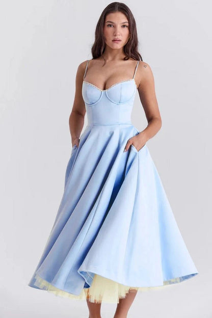 Ayet | Shimmering Satin Formal Maxi Dress
