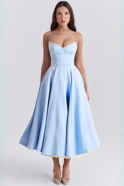 Ayet | Shimmering Satin Formal Maxi Dress