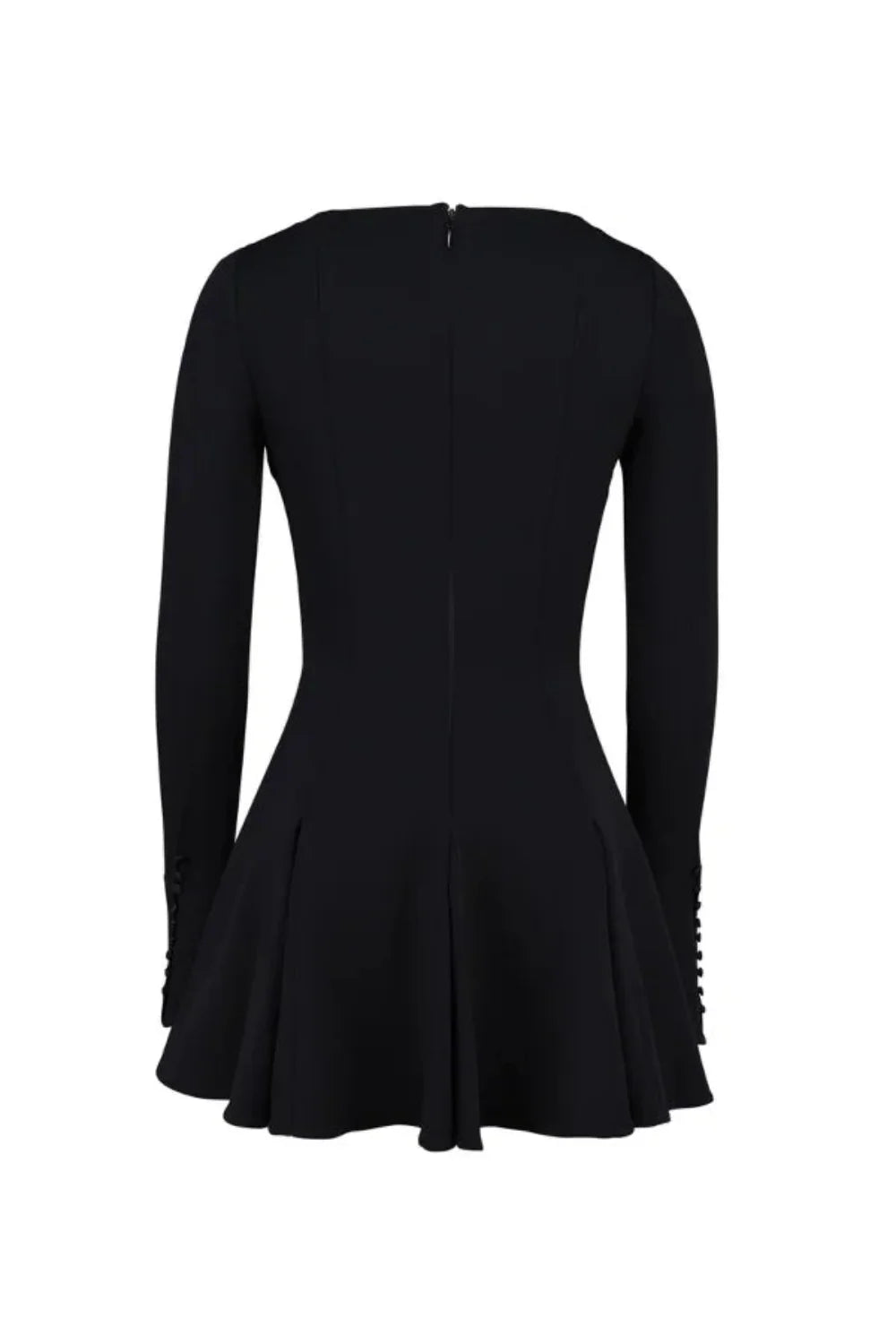 Zara | Structured Hourglass Mini Dress – Black