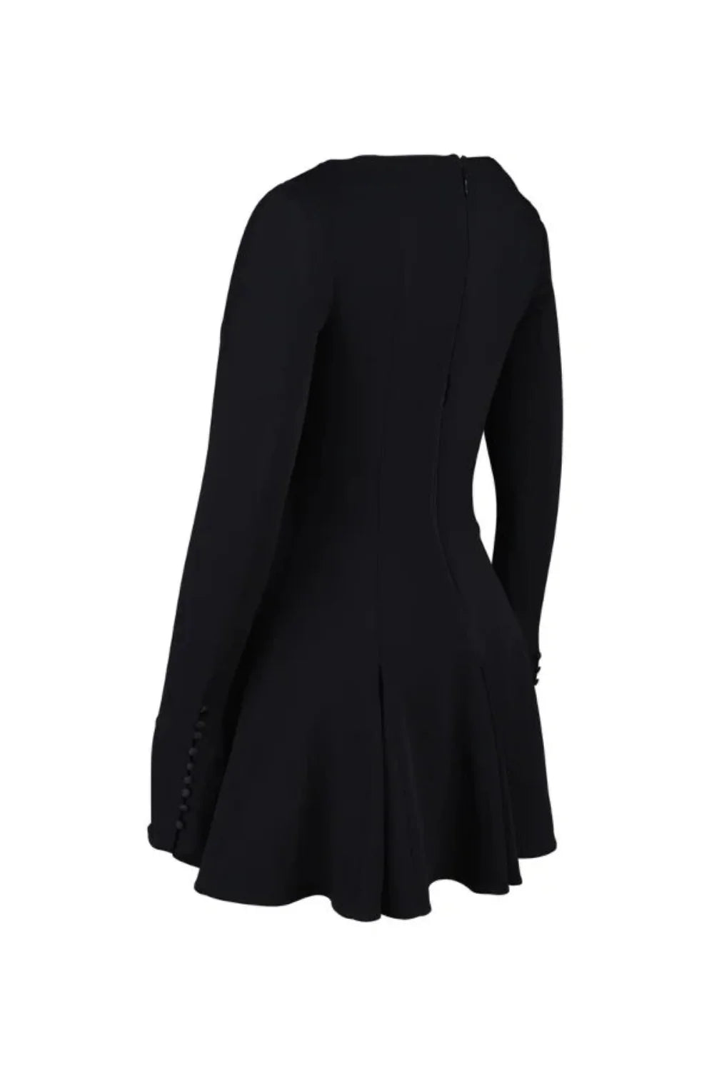 Zara | Structured Hourglass Mini Dress – Black