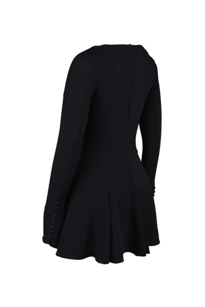 Zara | Structured Hourglass Mini Dress – Black