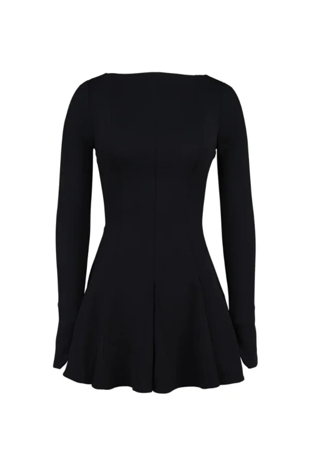 Zara | Structured Hourglass Mini Dress – Black