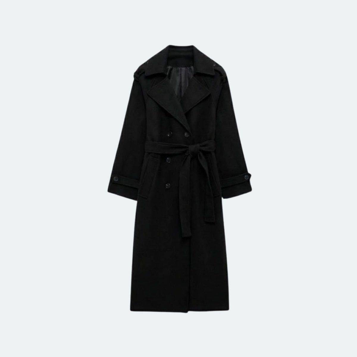 Andie | Structured Italian Suede Trench Coat