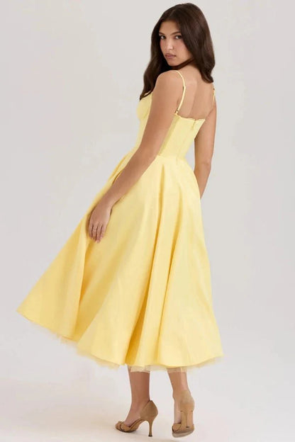 Ayet | Shimmering Satin Formal Maxi Dress