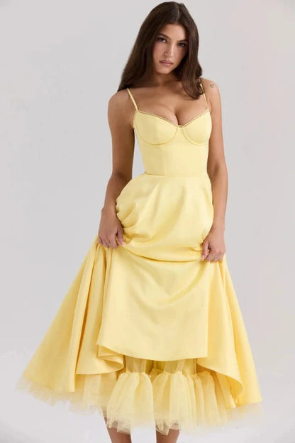 Ayet | Shimmering Satin Formal Maxi Dress