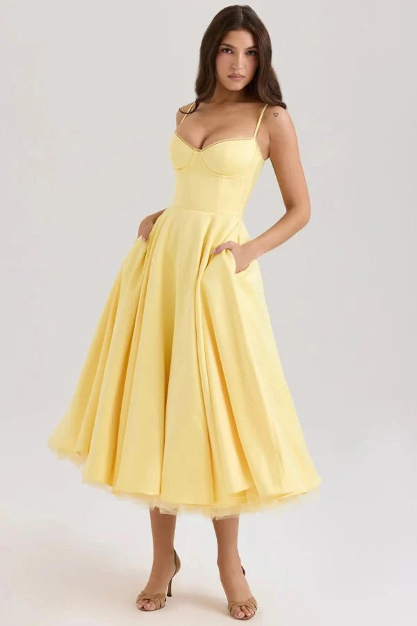 Ayet | Shimmering Satin Formal Maxi Dress