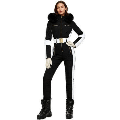 Darcy | Alpine Glamour Ski Monosuit – Black