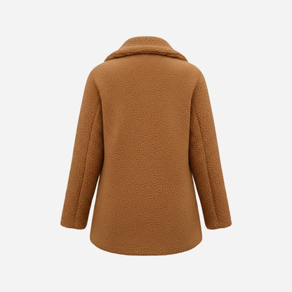 Brielle | Plush Bouclé Structured Wool Coat