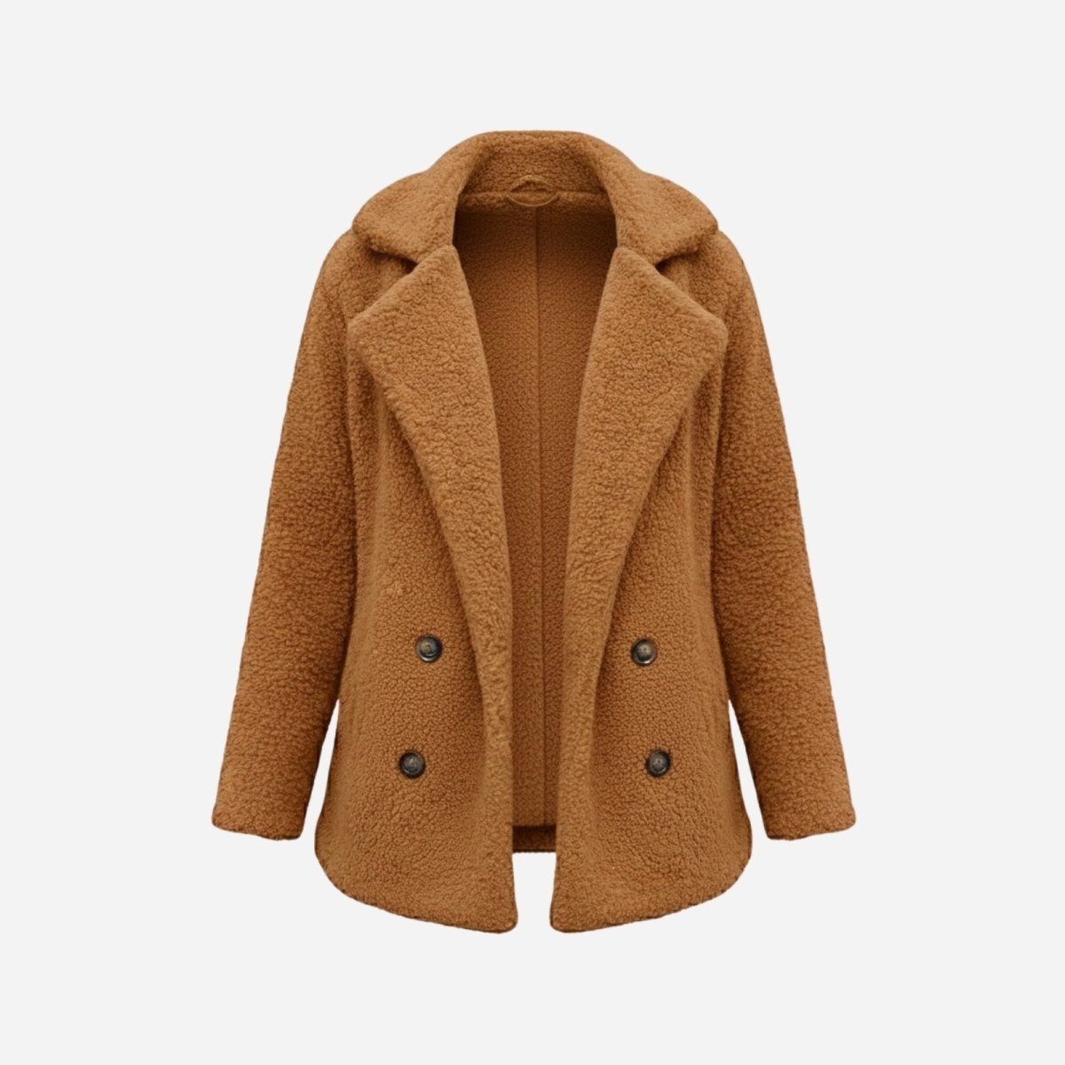 Brielle | Plush Bouclé Structured Wool Coat