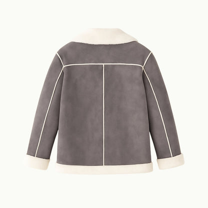 Esmeralda | Women's Shearling Style Aviator Jacket