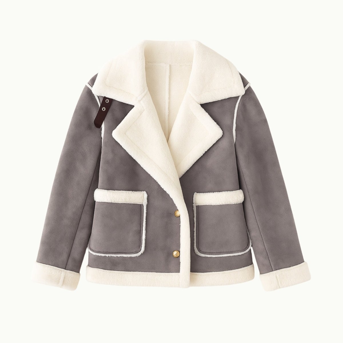 Esmeralda | Women's Shearling Style Aviator Jacket