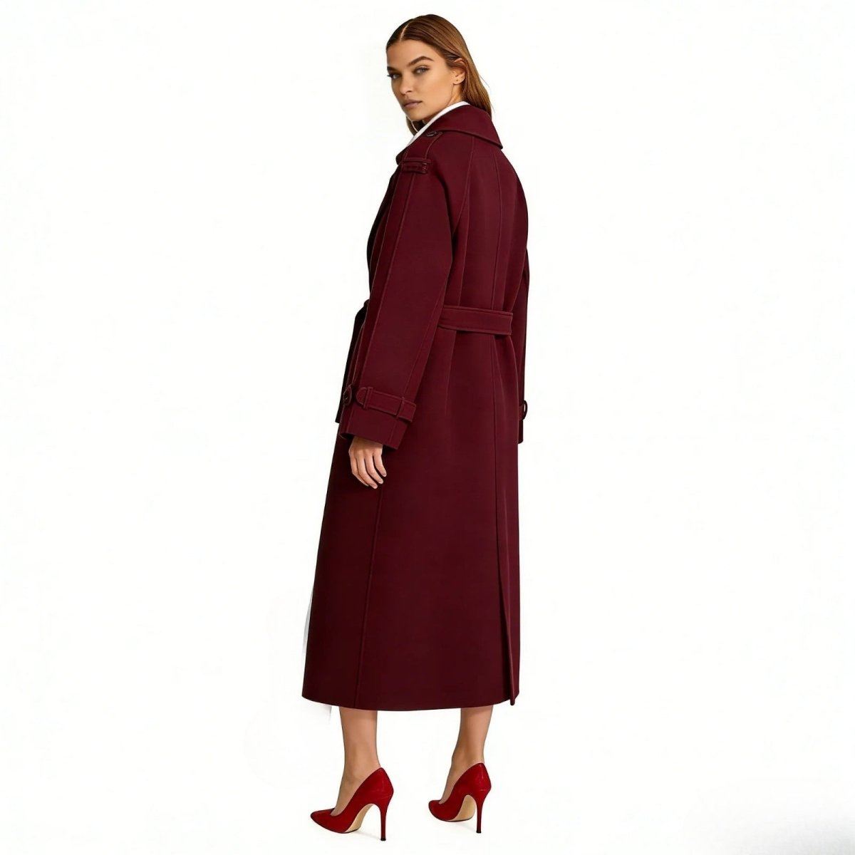 Andie | Structured Italian Suede Trench Coat
