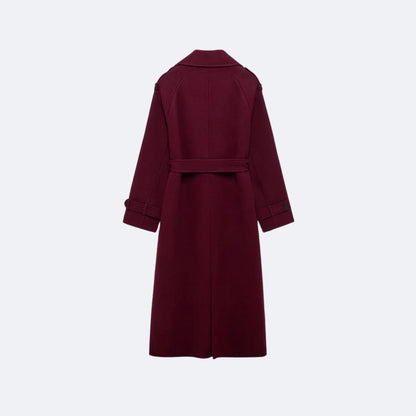 Andie | Structured Italian Suede Trench Coat