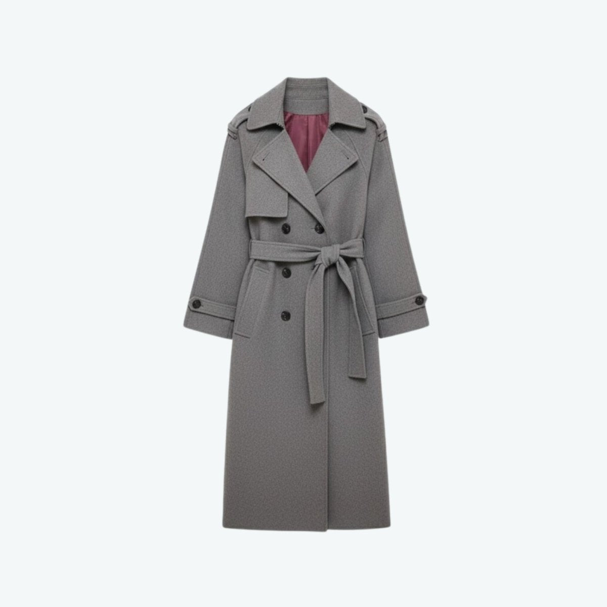 Andie | Structured Italian Suede Trench Coat