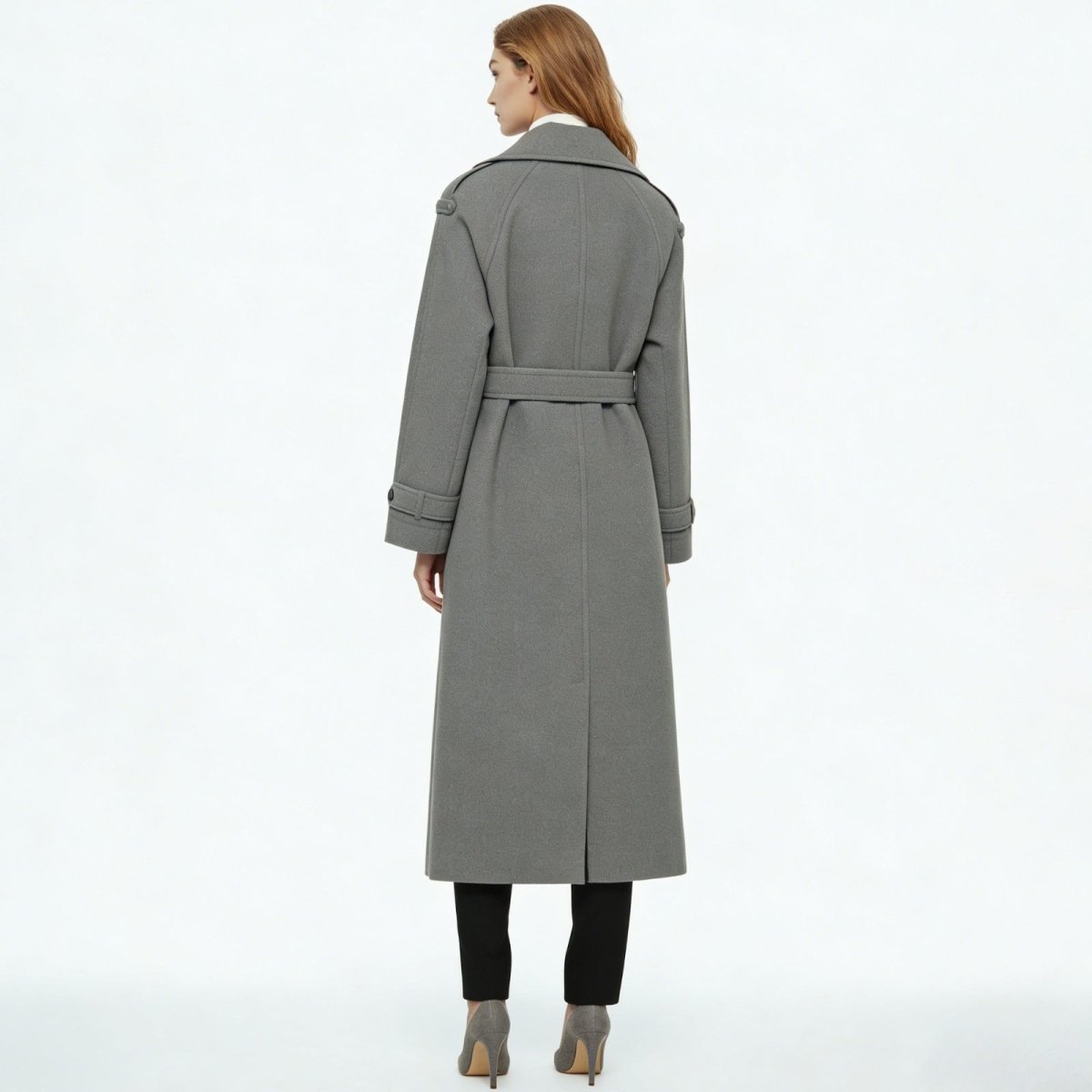 Andie | Structured Italian Suede Trench Coat