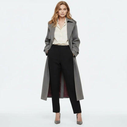 Andie | Structured Italian Suede Trench Coat