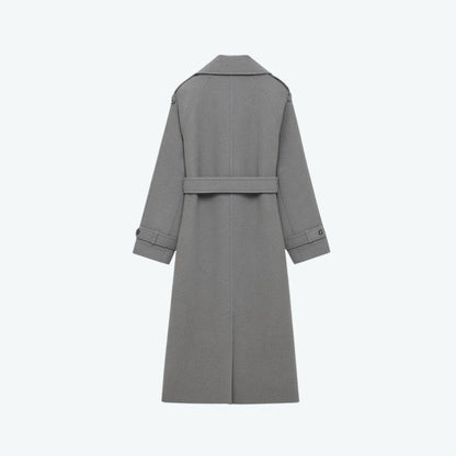 Andie | Structured Italian Suede Trench Coat