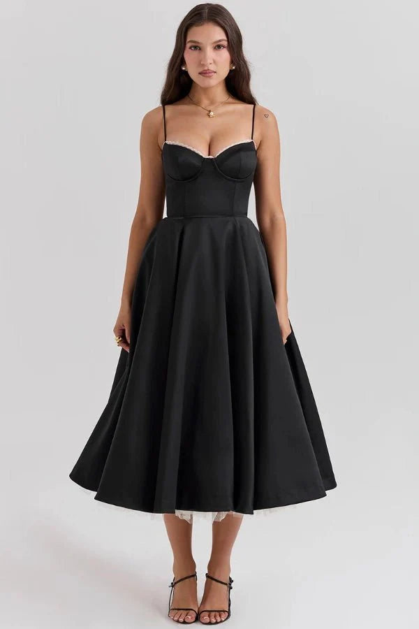 Ayet | Shimmering Satin Formal Maxi Dress