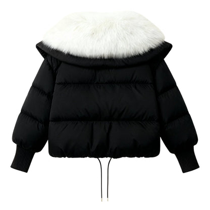 Noosa | Oversized Duck Down Puffer Coat with Fur Collar