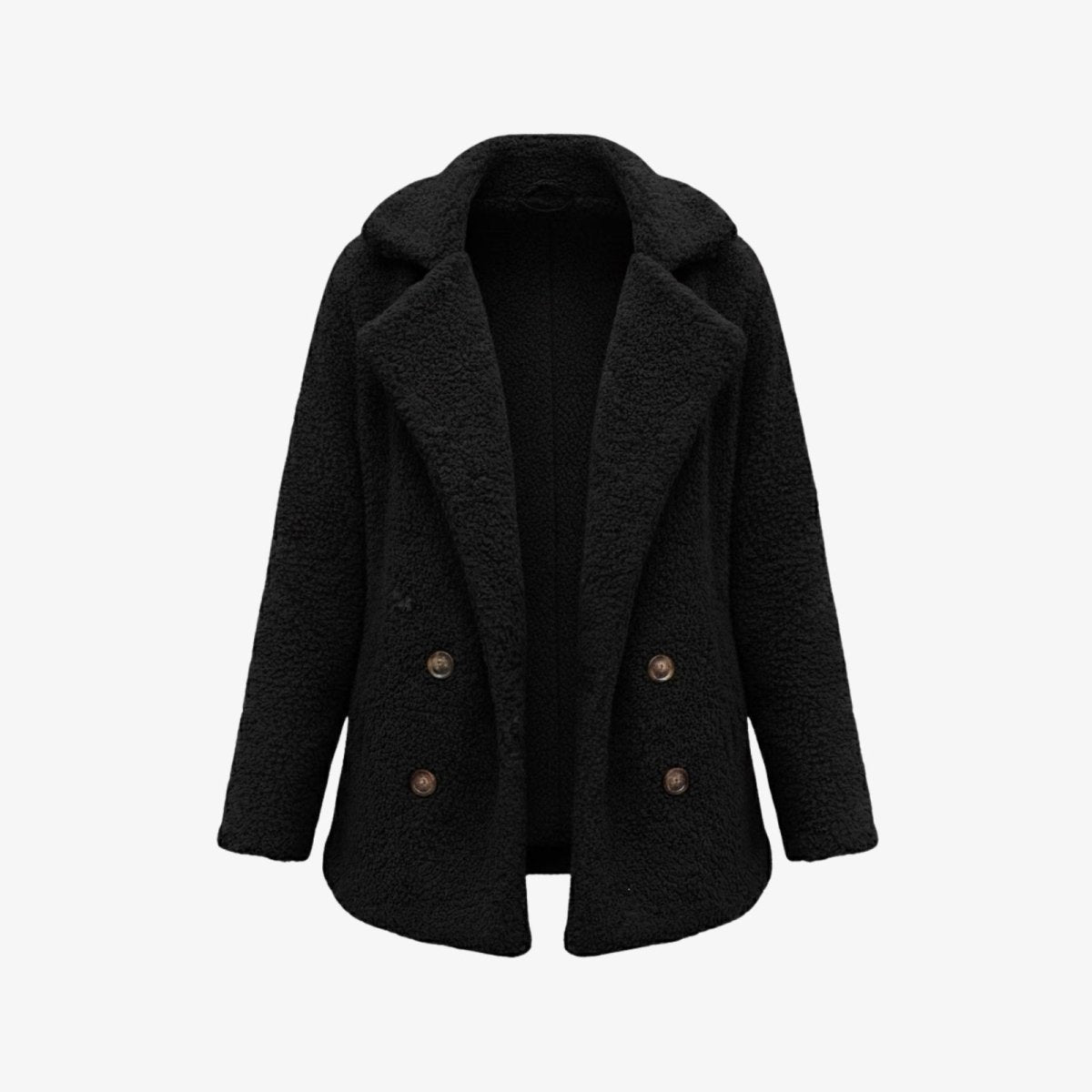 Brielle | Plush Bouclé Structured Wool Coat
