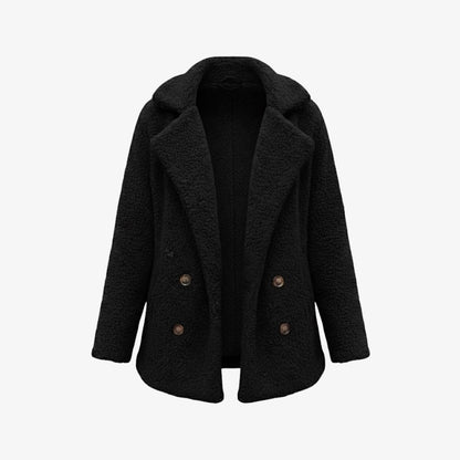 Brielle | Plush Bouclé Structured Wool Coat