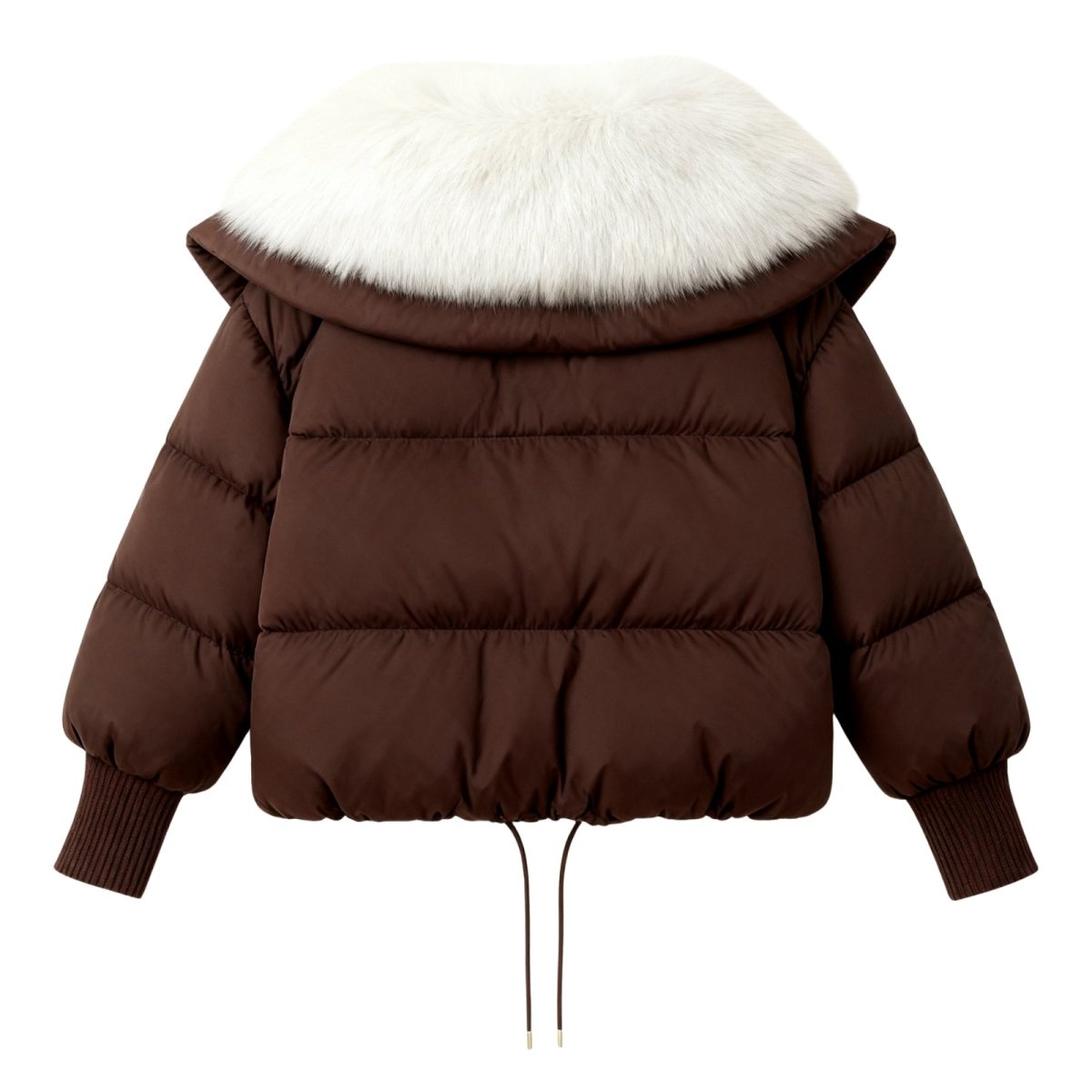 Noosa | Oversized Duck Down Puffer Coat with Fur Collar
