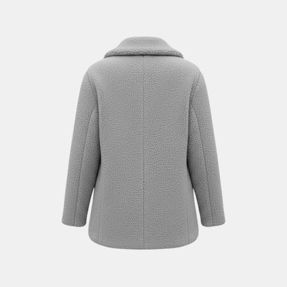 Brielle | Plush Bouclé Structured Wool Coat