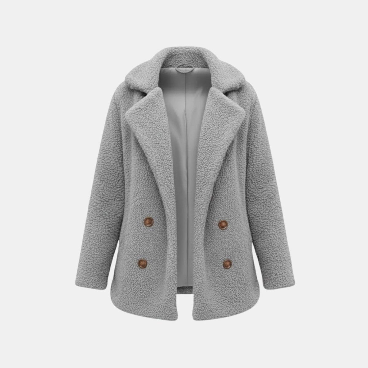Brielle | Plush Bouclé Structured Wool Coat