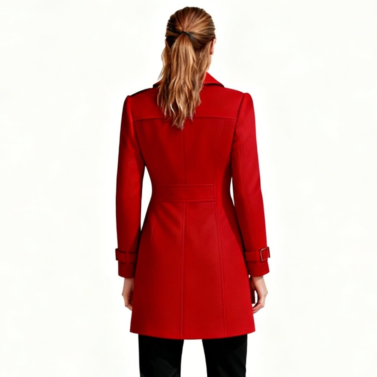 Demi | Tailored Belted Structured Wool Winter Coat
