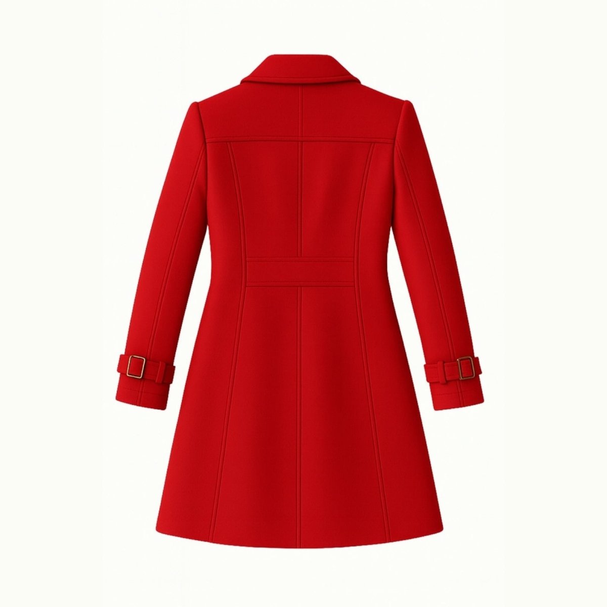 Demi | Tailored Belted Structured Wool Winter Coat