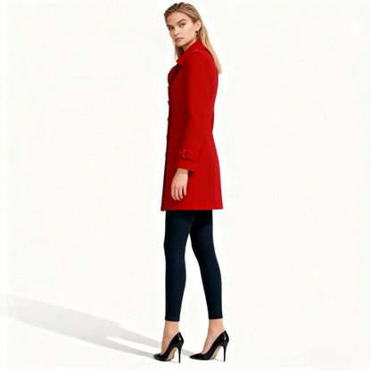 Demi | Tailored Belted Structured Wool Winter Coat