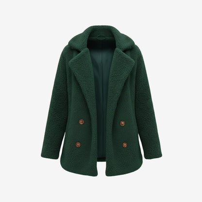 Brielle | Plush Bouclé Structured Wool Coat