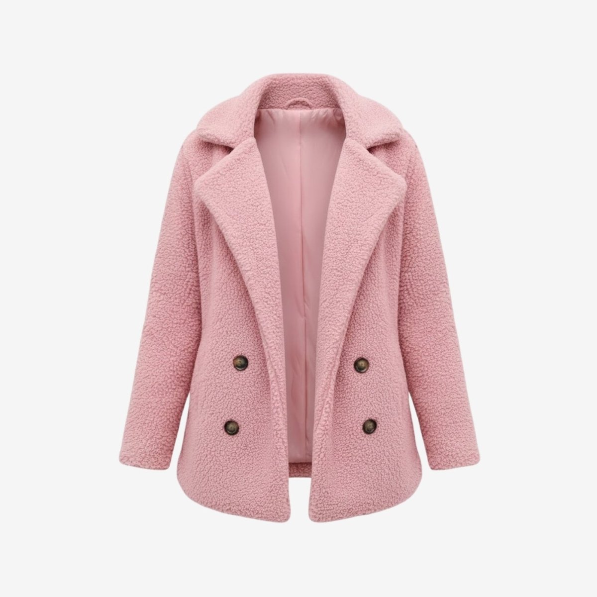 Brielle | Plush Bouclé Structured Wool Coat