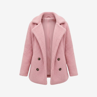 Brielle | Plush Bouclé Structured Wool Coat