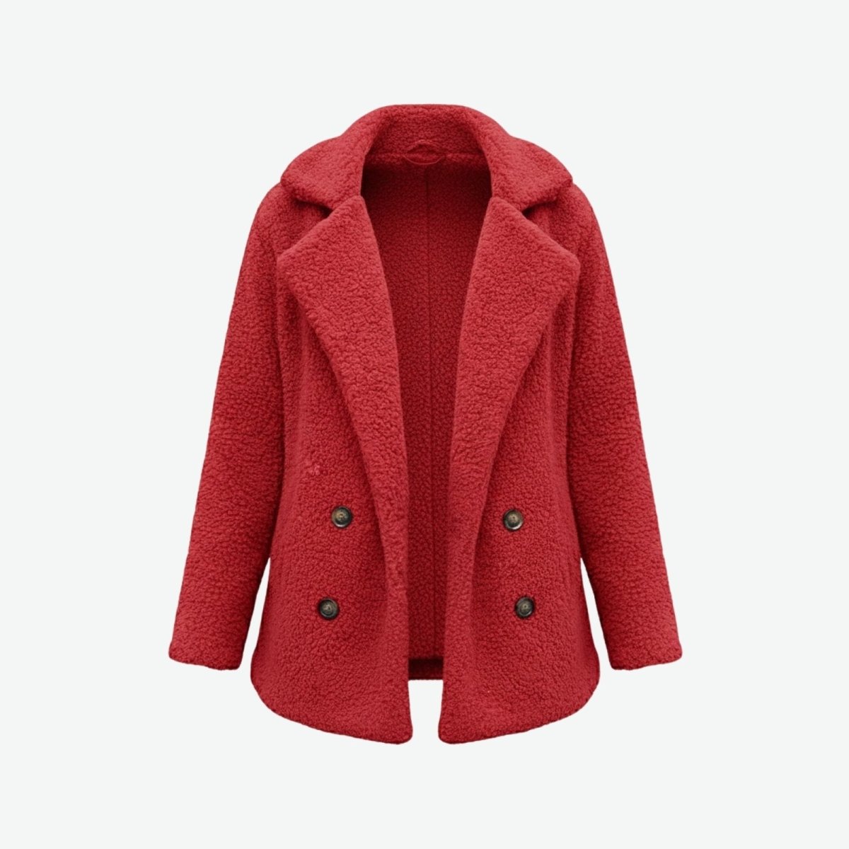 Brielle | Plush Bouclé Structured Wool Coat