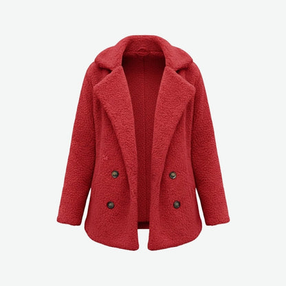 Brielle | Plush Bouclé Structured Wool Coat